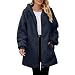 JYGNPC Fleecejacke Damen Teddyjacke Warm Elegant Kapuzenpullover Wintermantel Kuscheljacke Outdoor Mantel Herbstjacke Winterjacke Mit Taschen