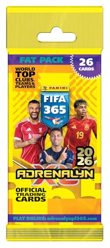 Panini FIFA 365 2026 Trading Cards Game Fat Pack 24 Carte + 2 Carte Bonus