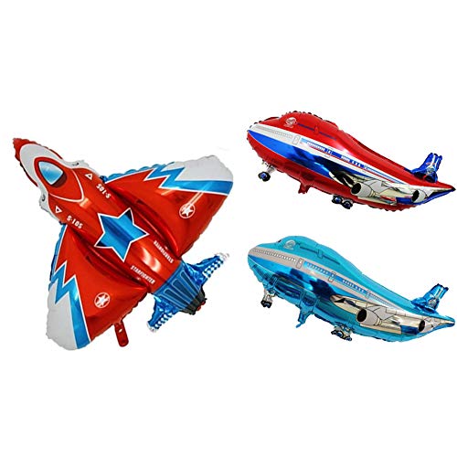 ED-Lumos Globos Gigante Avión de Helio ３ Piezas Decoración para Fiesta de los niños Modelo Avión Cover