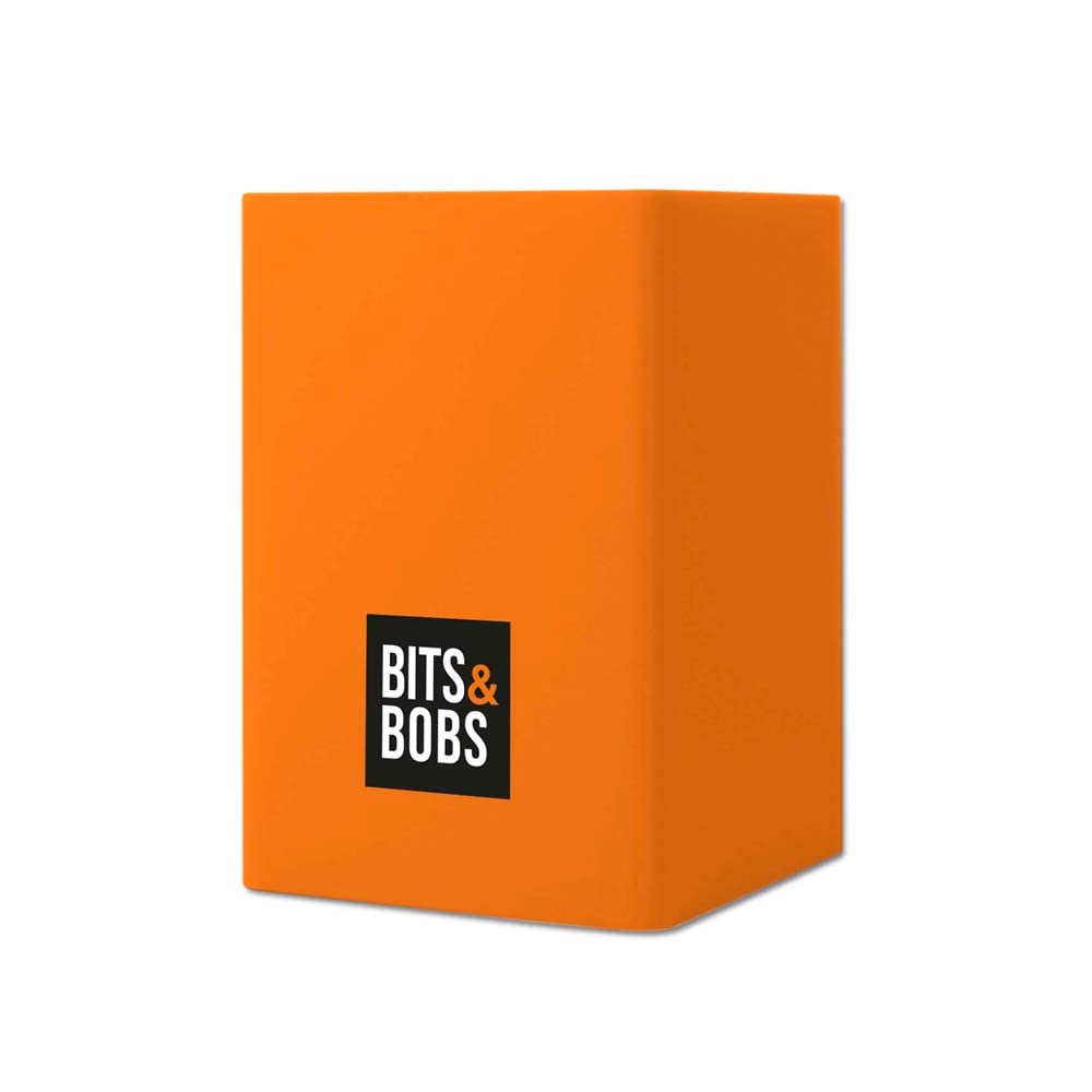 Grafoplás | Silicone Pen | Fluor Orange | 9.5 x 6.5 x 6.5 cm | Perfect for Desktop | Bits & Bobs Pop Up Design | Fluorescent Colours