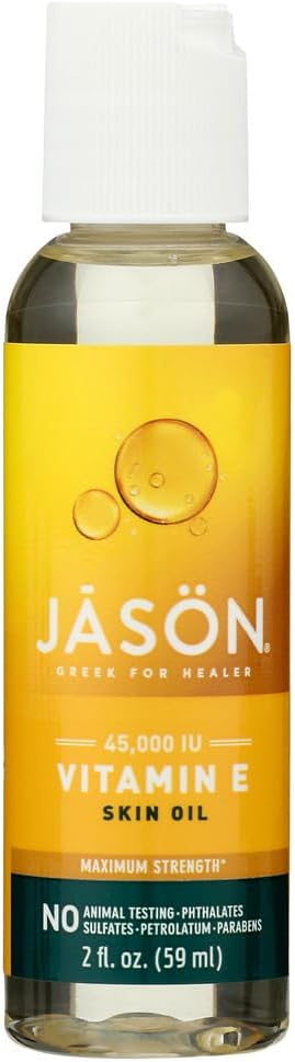 JASON Skin Care Vitamin E Oil 45,000 I.U. 2 fl. oz. Pure & Natural Beauty Oils (a) – 2pc