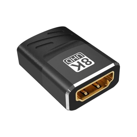 Linktaogere HDMI 2.1 Coupler, 8K HDMI Female to Female Connector Adapter, 48Gbps HDMI Extender Support 8K@60Hz, 3D, ARC for HDTV Roku TV, Monitors, Laptop, Projector.