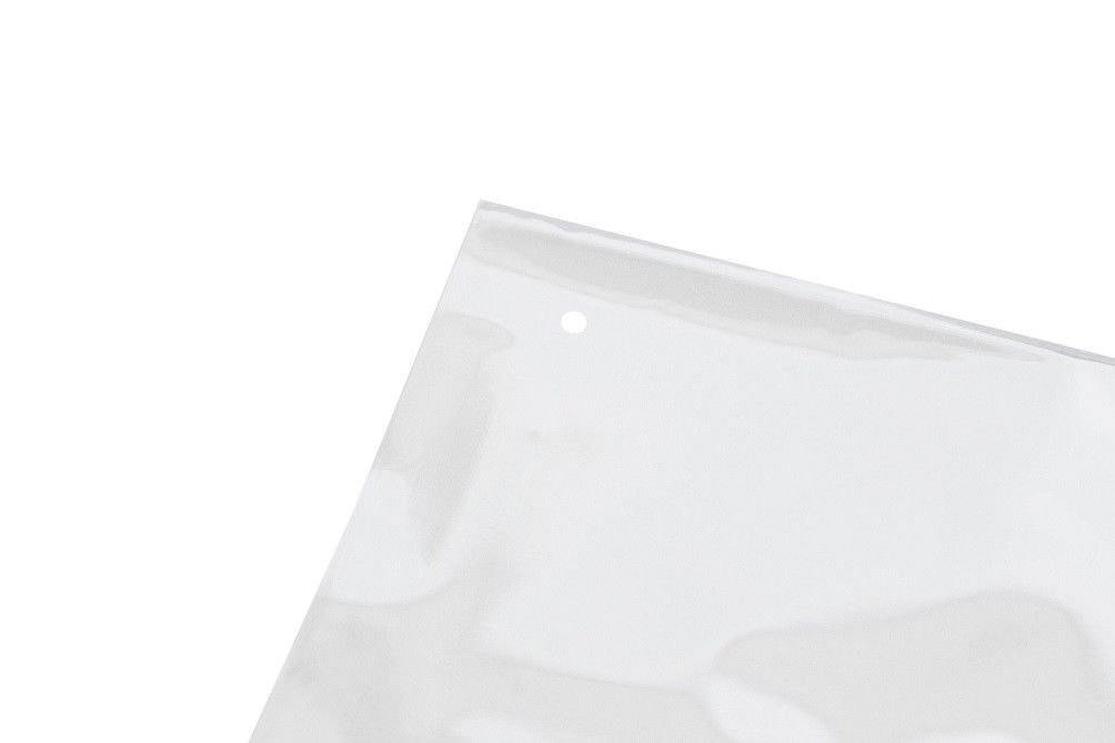 PGV Sacchetto Chiusura Ermetica Adesione Pp Sacchetto Piatto Sacchetti di Pellicola con Foro Aria Dimensioni - 300 x 400 + 50 x 0,05 mm