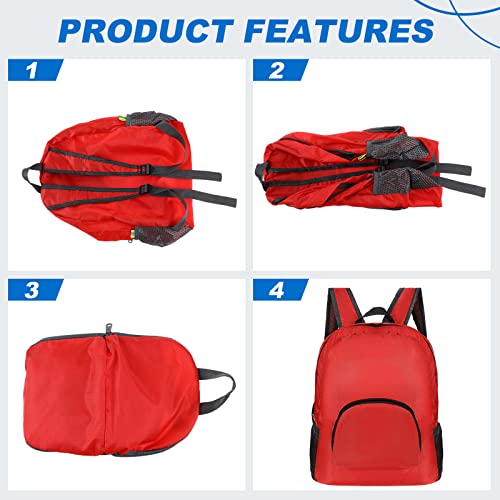 Image of Sherr 10 Pack 17 inch Classic Backpacks in Bulk Foldable Lightweight Back Packs Basic Classic bags for Travel (Multicolor)