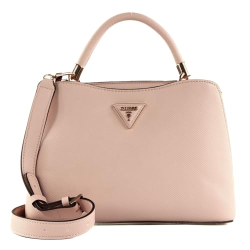 Sac GUESS Gizele rose clair style cabas rigide à poignées et bandoulière