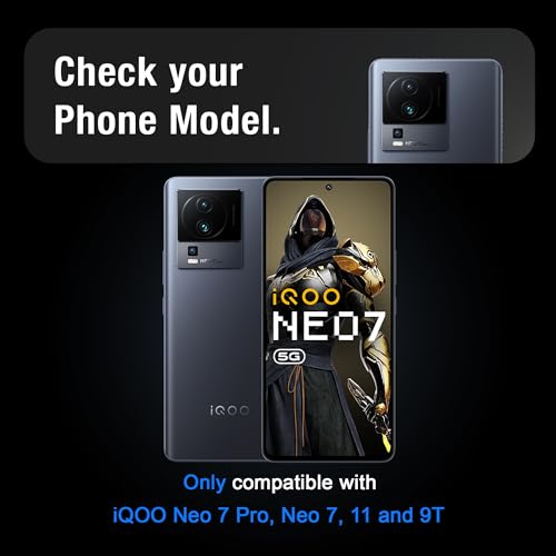 Image of Supershieldz NeoGuard HD+ Tempered Glass Screen Protector Guard For iQOO Neo 7 Pro /Neo 7 /11 and 9T (6.78 Inch), 9H Hardness, Anti-Static, Case-Friendly, Easy Installation Kit - 1 Pack