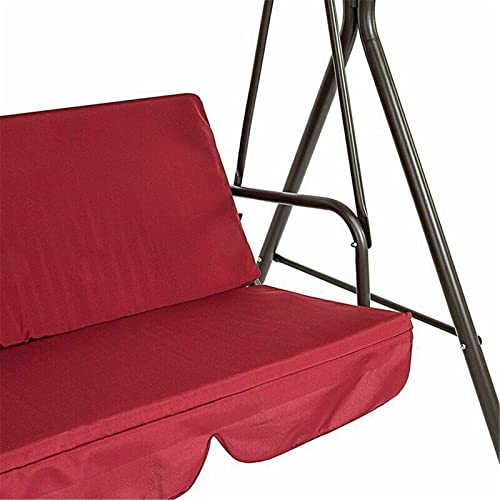 Askinds Outdoor Patio Swing Cushions 3 Seater And Canopy Replacement, Waterproof Swing Replacement Parts For Outdoor Patio Swing Chair Or Hanging Glider Porch Bench Furniture Cover(Red) #TOP2