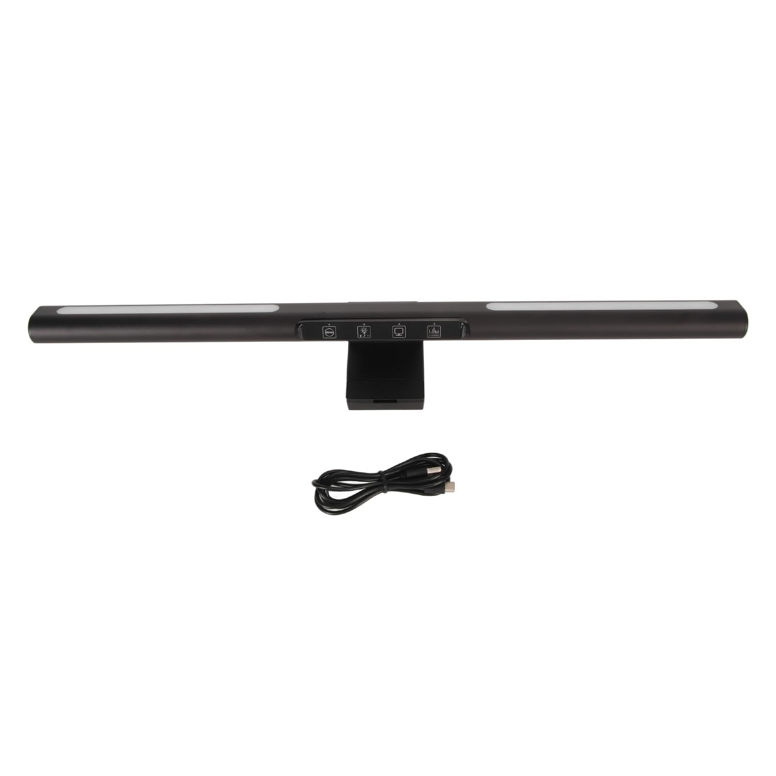 Barra luminosa per monitor, lampada per monitor da computer con design ottico asimmetrico, luce da scrivania a LED regolabile in intensità con controllo touch, 5 temperature di