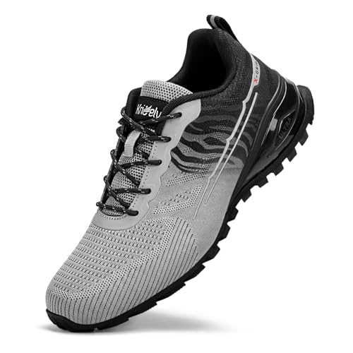 Image of Kricely Men's Trail Running Shoes Fashion Walking Hiking Sneakers for Men Tennis Cross Training Shoe Outdoor Snearker Mens Casual Workout Footwear