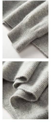 Men's Knitted Bottom Sweater Warm Solid Color Sweater High Collar Long Sleeve Pullover3