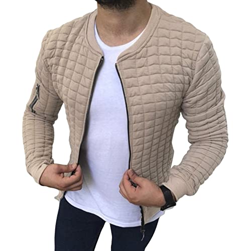 Men's Lightweight Windproof Bomber Jacket Slim Casual Full Zip Softshell Coat Outdoor Sport Breathable Windbreaker