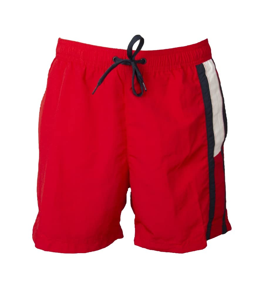 Tommy Hilfiger Boxer de mer Homme Maillot de Bain Piscine avec Ceinture élastique et Cordon de Serrage Externe Article XM0XM01610 EO/Side Flag T