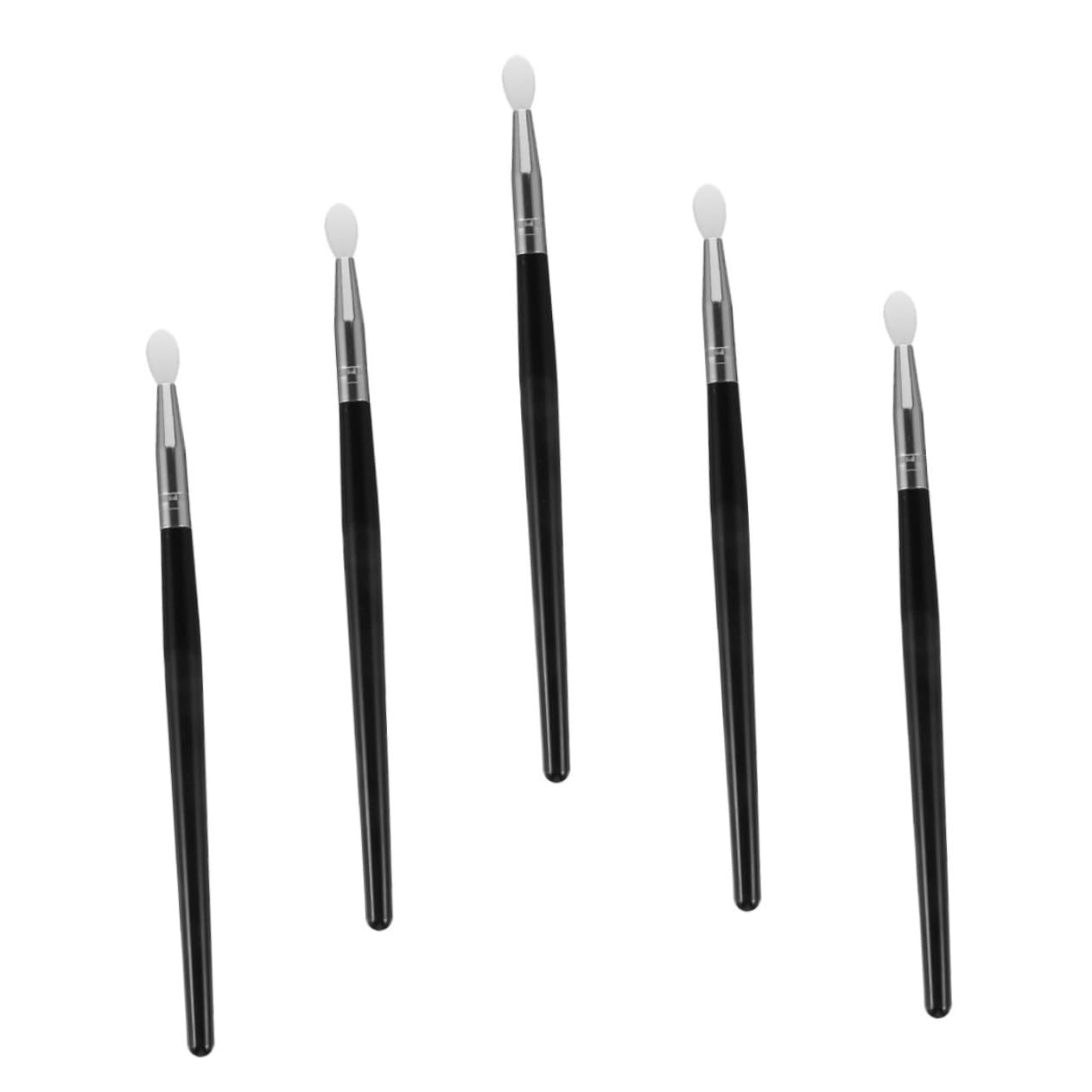 HAPINARY 5pcs Cute Makeup Brushes Set Silicone Lip Mask Brush Eye Makeup Blending for for Travel Professional Use