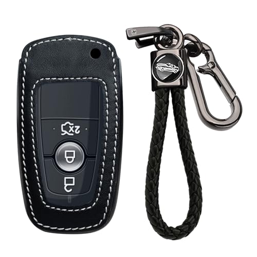 Étui de clé en cuir Ford F250 F350 - Protège votre télécommande 3 boutons des chocs