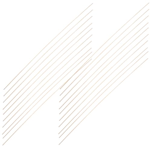 FRCOLOR - FRCOLOR Lot de 20 Bâtonnets en Bambou Fins 2 MM X 50 CM pour Cerf-Volant Accessoires de Support Légers et Flexibles Kit de Bricolage pour Garçon et Filles Matériel pour Fabrication et