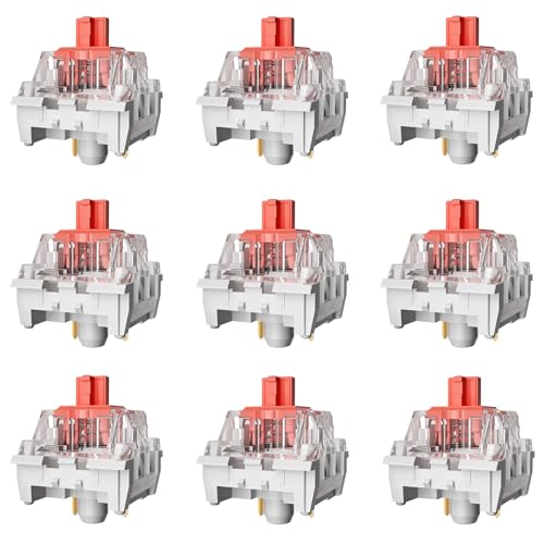 Image of Mechanical Gaming Keyboard Red Switches,3 Pin 50gf RGB SMT Linear Switch,Dustproof and Waterproof Switch (Red,108PCS)