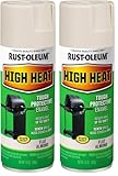 Rust-Oleum 7750830 High Heat Enamel Spray Paint, 12 oz, Almond (Pack of 2)