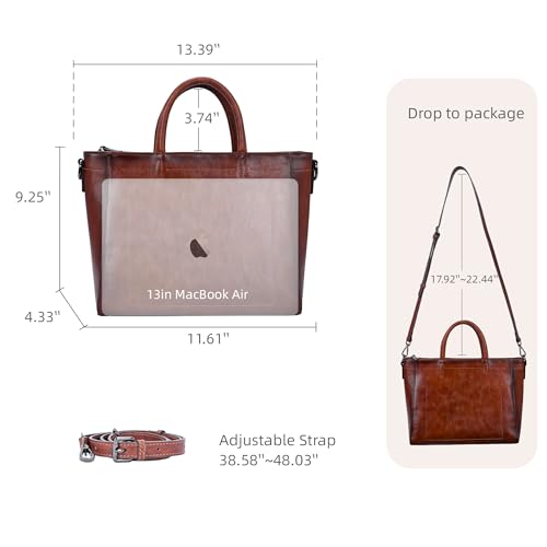 Image of Iswee Genuine Leather Purses for Women Shoulder Handbags Designer Hobo Crossbody Purse Top Handle Purse
