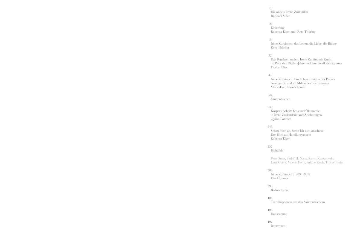 Irène Zurkinden: die Liebe, das Leben: Skizzen, Gemälde und Zeichnungen - Ausstellungskatalog und Kunstbuch