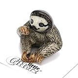 Little Critterz Sloth - Three Toed Sloth Buttercup Multicolor - Table Home Decor Miniature Porcelain Figurine