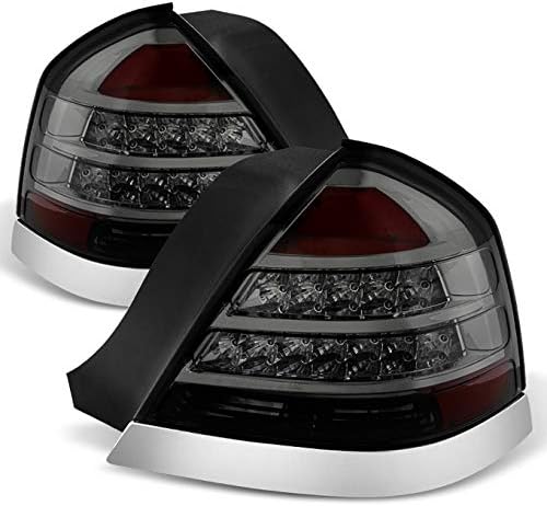 AKKON - For Smoked 98-11 Crown Victoria LED Tail Lights Brake Lamp Replacement Driver And Passenger Side Set