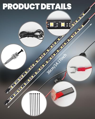 Kit de luces LED 2 en 1 para bajo capó 36 cm miniatura 4
