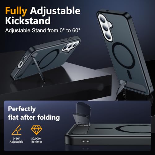 Image of SPIDERCASE Magnetic for Samsung Galaxy S26 FE Case,with Stand,Black