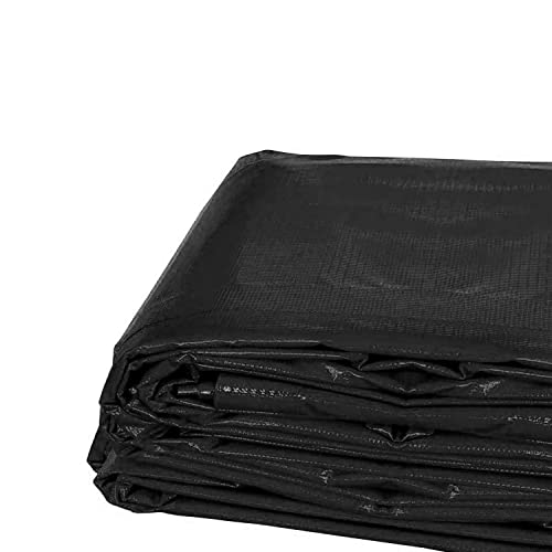 Moose Supply Heavy Duty Tarp, 100% Waterproof 12mil Thick PVC Vinyl Tent Tarp for Camping, Multi-Purpose Thick Protective Cover, Weather Proof, Heavy Duty, UV Resistant, 20 Feet x 30 Feet, Black
