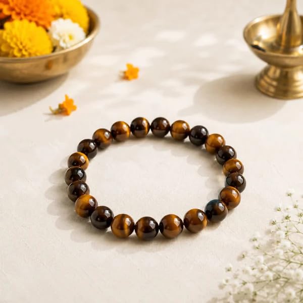 Image of Beaded Bracelet for Men & Women | Stretchable Handmade Prayer Meditation Yoga Wrist Bracelet | Stylish Everyday Wear | Free Size