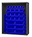 Durham 5015-42-5295 Extra Heavy Duty Shelving with 42 Blue Hook-On-Bins, 48" x 24" x 72"