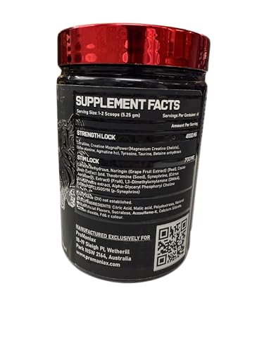 Image of Blood Lock Stim Loaded Electrifying Pre-Workout,60 Servings (315G, Blue Raspberry)