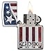 Zippo American Flag High Polish Chrome Pocket Lighter
