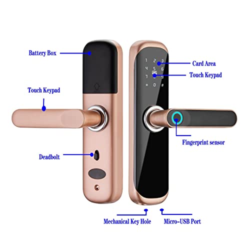 Serrure connectée empreinte digitale et code électronique | Verrou intelligent - 4