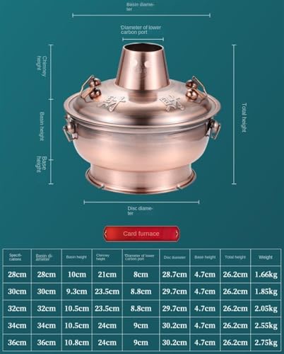Olla para hot pot china de acero inoxidable 34 cm miniatura 2