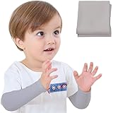 Shirsh Kids Arm Protect Sleeves For 3-12 Years Baby Sun Sleeves for Baseball Basketball Costume for Party UV Protection Sleeve Cooling Hand Cover Arm Sleeves For Girls and Boys (Grey) (Pack Of 1)