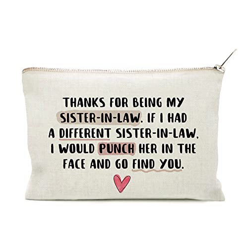 Sister In Law Gift, Gifts for Sister in Law, Makeup Bag Gift, Birthday Gift, Sister in Law Wedding, In Law Gifts, Sister Wedding Gift, Gift Sister in Law Wedding