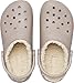 Crocs Unisex Men's and Women's Classic Lined Clog | Fuzzy Slippers, Mushroom/Bone, 6 Men/8 Women