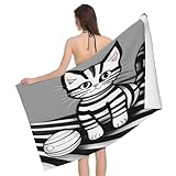 Toalla de baño Play Ball Kitty ideal para familias e invitados, uso diario o para dar a tu baño una renovación con elegantes colores y patrones para elegir