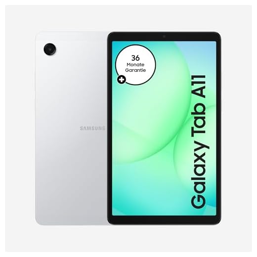 Samsung Galaxy Tab A11, Android Tablet, 8,7 Zoll Display mit 90 Hz Bildwiederholrate, 64 GB Speicher, 4 GB RAM, Dolby Dual-Lautsprecher, Silver, 3 Jahre Herstellergarantie [Exklusiv bei Amazon]
