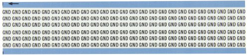 Symbole noir sur blanc GND Brady WM-GND-PK en tissu vinyle B-500