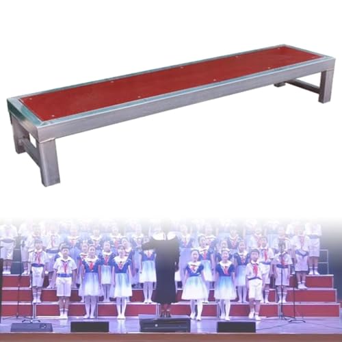Peldaños de escalera corales comerciales, elevadores de coro antideslizantes para fotos grupales en escuelas e iglesias