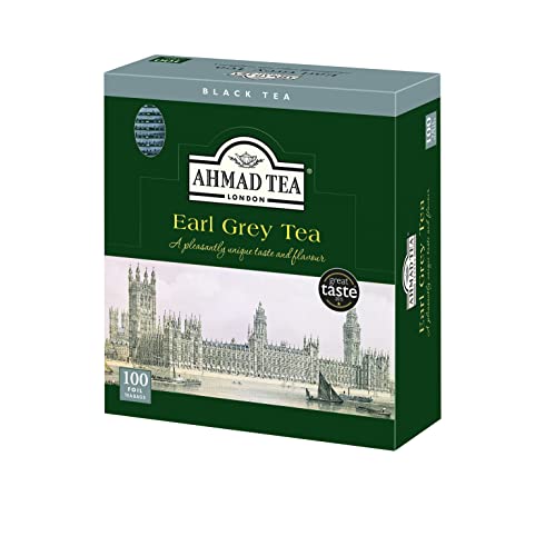 Ahmad Earl Grey 100 Bustine da 2g - 240ml - 16.76cm x 14.99cm x 6.35cm