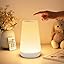 Bonsery Nachtlampjes, set van 2, led-bedlampje, touch-dimbaar, USB- oplaadbaar met afstandsbediening, nachtlampje voor kinderen, met 13 kleuren, 3 modi, tafellamp draadloos met timer, voor slaapkamer