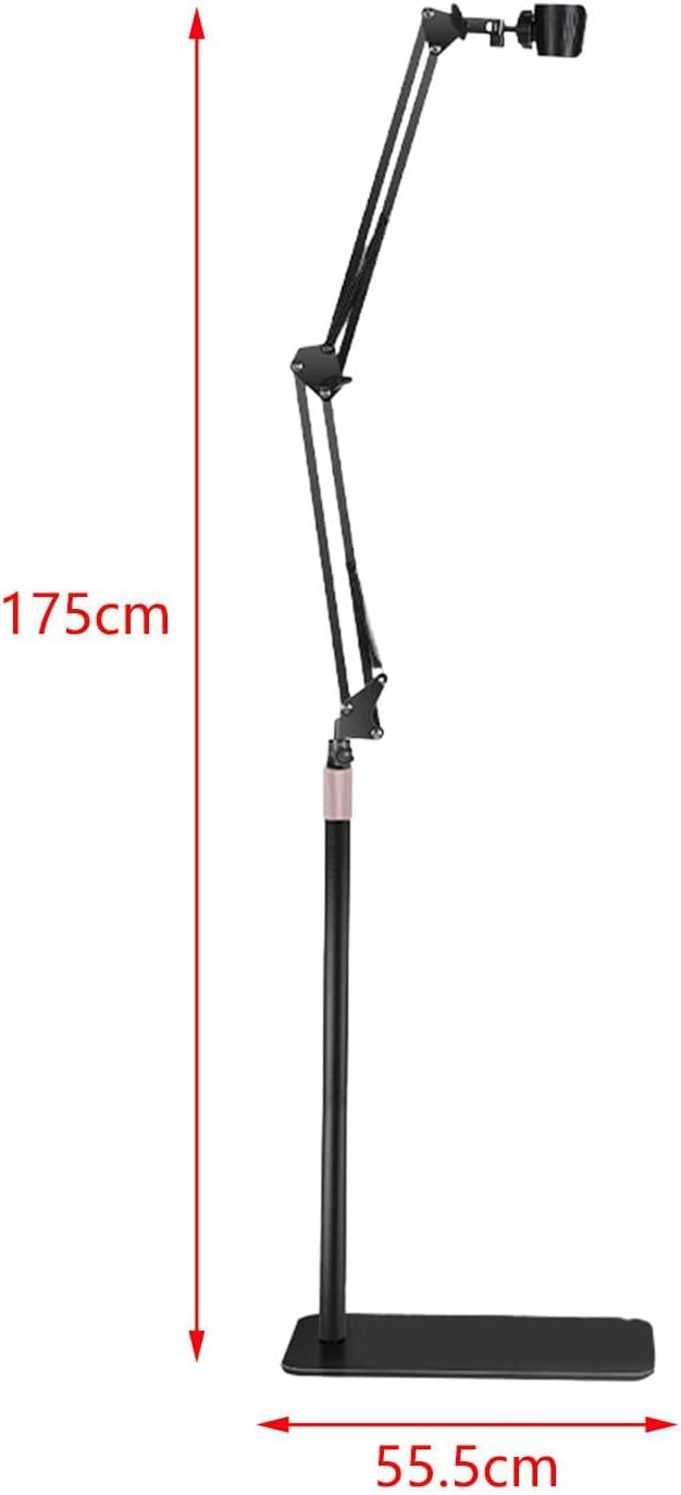 Soporte para secador de pelo con base pesada, soporte multifuncional de altura y ángulo ajustable para secador de pelo con una base pesada para el hogar y el cuidado de mascotas