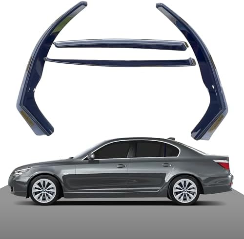 Haibak Wind Deflectors Set Compatible With BMW 5 Series 2003-2010 4 ...