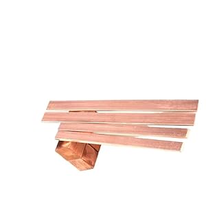 OJIJO Kupferflachstange, 1 Stück, 3–5mm dick