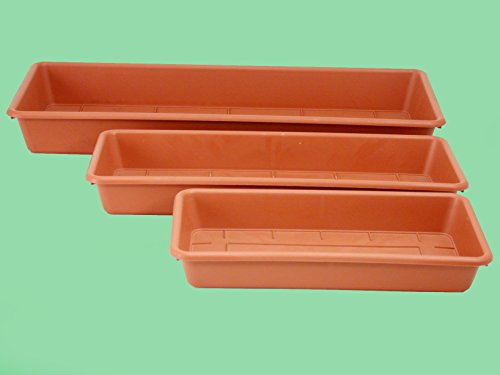 Euro 3 Plast Bajo Caja Gerani, Cotto, 35 cm, plástico, Multicolor