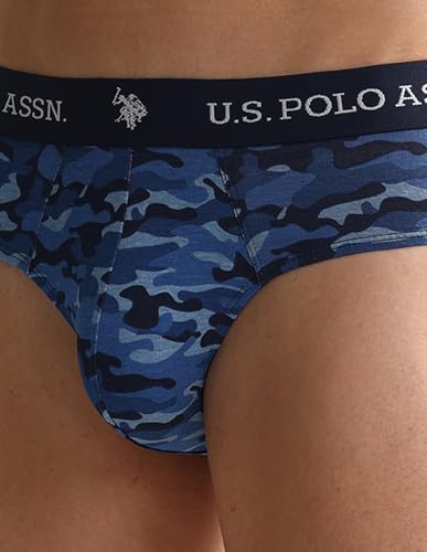 Image of U.S. Polo ASSN. Mens OEB09 Elasticized Waist Underwear Briefs - Pack of 2