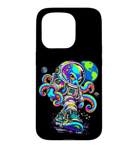 Occupying Space Astronaut Octopus Space Adventure Art �X�}�z�P�[�X iPhone 15 Pro �p