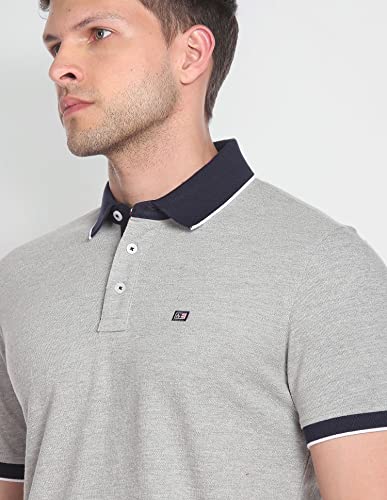 Arrow Tipped Contrast Collar Polo Shirt